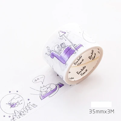 03 3,5 см* 5 м бентодомик для девочек Серия васи Лента Сделай Сам декоративная Скрапбукинг маскирующая лента клейкая этикетка наклейка лента канцелярские товары - Цвет: 03
