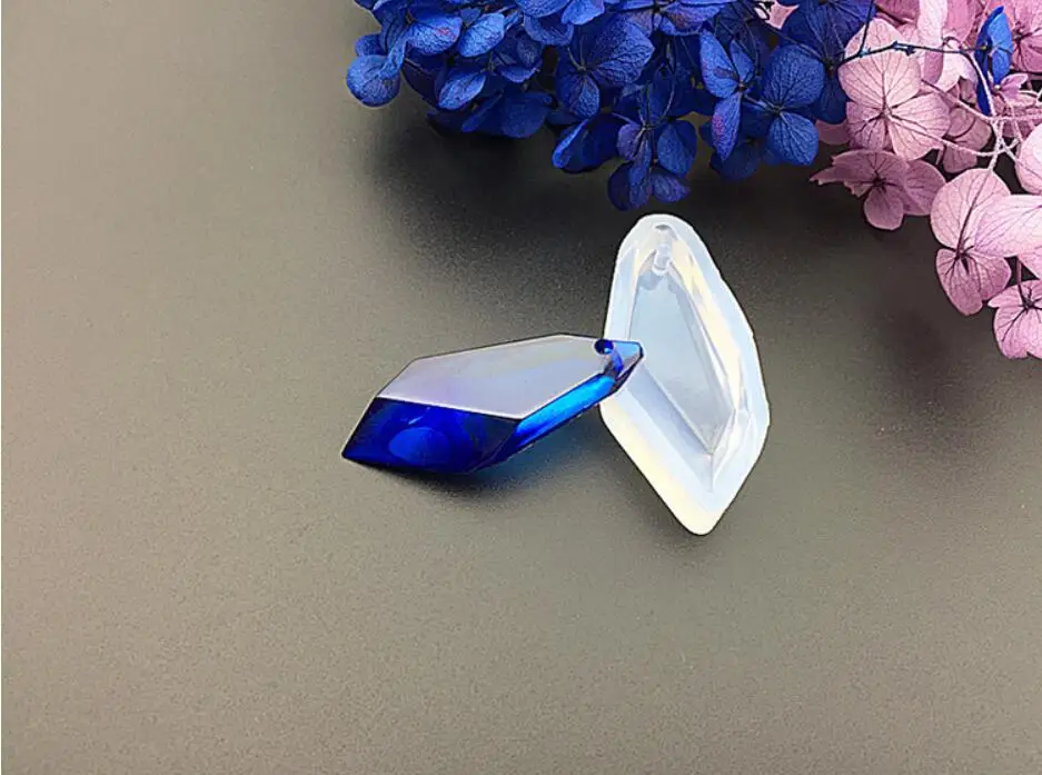 2 шт. силиконовая форма в виде ромба с отверстием для эпоксидной смолы|mould mould|mould