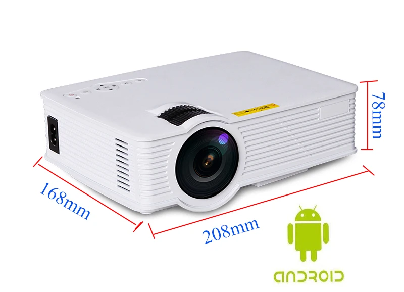 1800 люмен Android 6,0 умный светодиодный 3D домашний мини-проектор портативный видеопроектор для видеоигр lcd видеопроектор HDMI AV USB поддержка HD 1080P