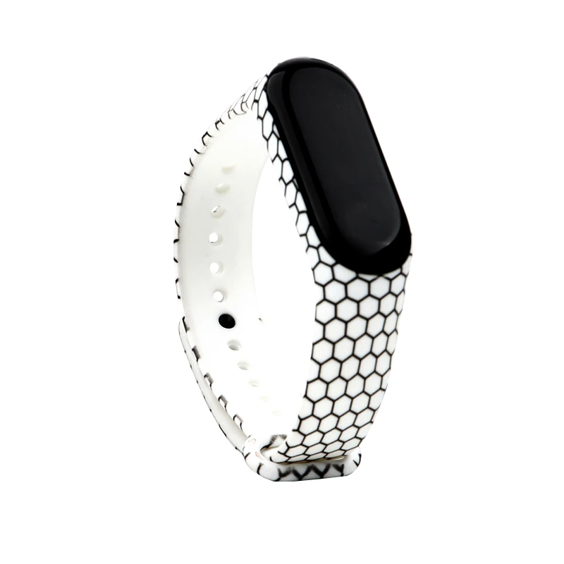 Спортивный ремешок для Xiao mi Band 3, силиконовые аксессуары, браслет для Xiaomi mi band 3, 4, браслет для mi band 3, ремешок Xiaomi mi Band 4 - Цвет: 17