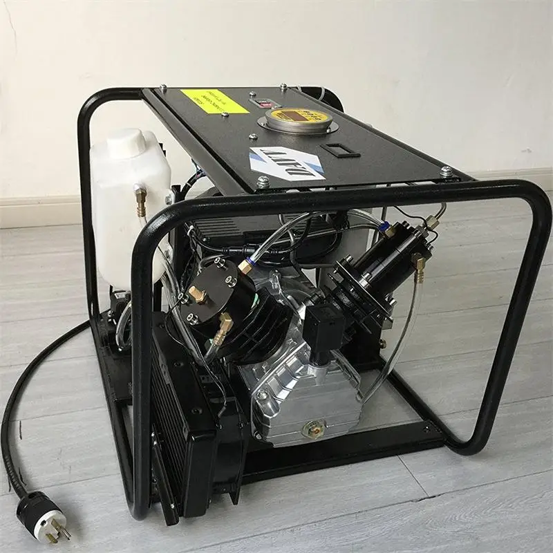 300 бар компрессор высокого давления воздушный компрессор 110v60hz водяное охлаждение авто-стоп