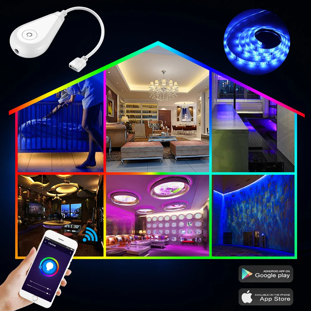 Пульт дистанционного управления RGB светодиодный светильник wifi 2 4G DC12V