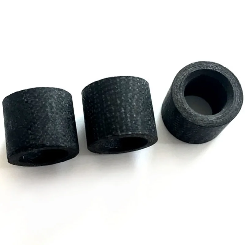black 12mm 10 шт. черное волокно бильярдный кий наконечники китайский черный 8 шаровой рычаг белый кий наконечники бильярдные аксессуары - Цвет: black 12mm