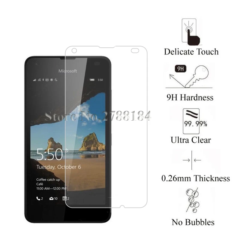 2 шт 9H 2.5D Премиум Закаленное стекло для Nokia microsoft Lumia 550 Защитная пленка для экрана стекло для Nokia Lumia 550 стекло