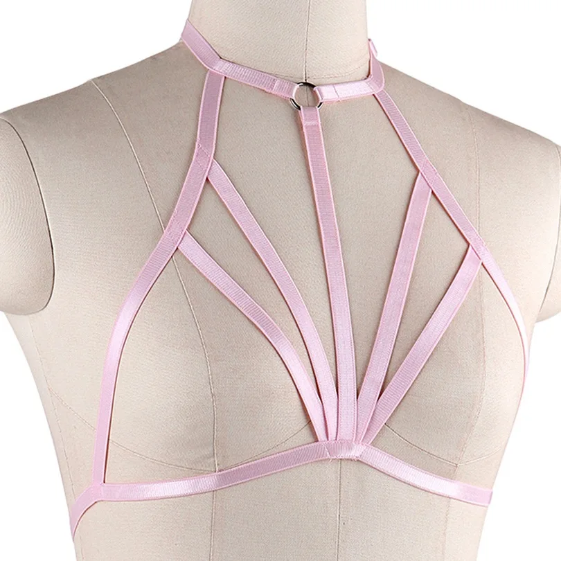 Жгут бюстгальтер сексуальный нагрудный ремень для крепления на Bralette розовый