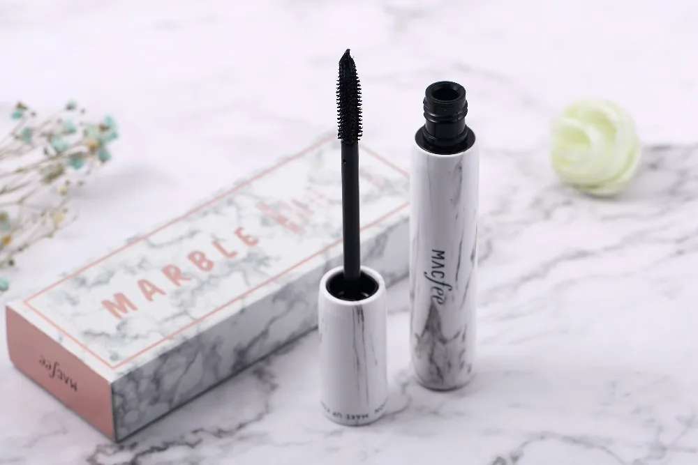 Мраморная тушь для ресниц MACFEE Удлиняющая Тушь водостойкая долговечная 4d Черная