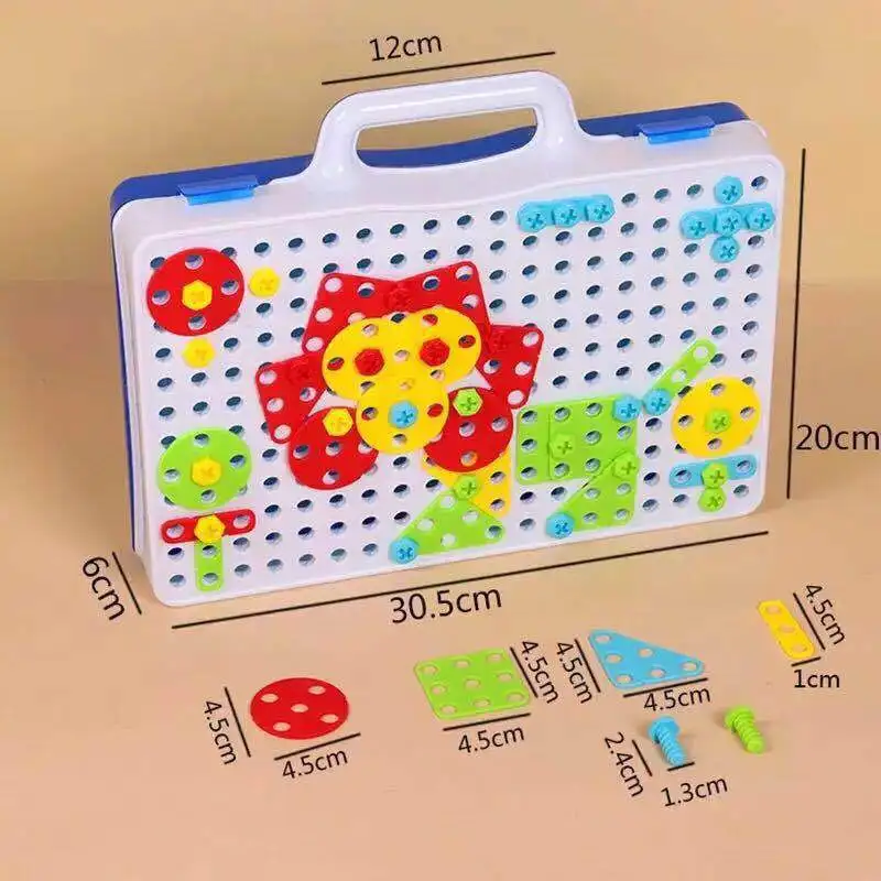 Электрическая дрель винт группа игрушечная гайка разборка матч Головоломка