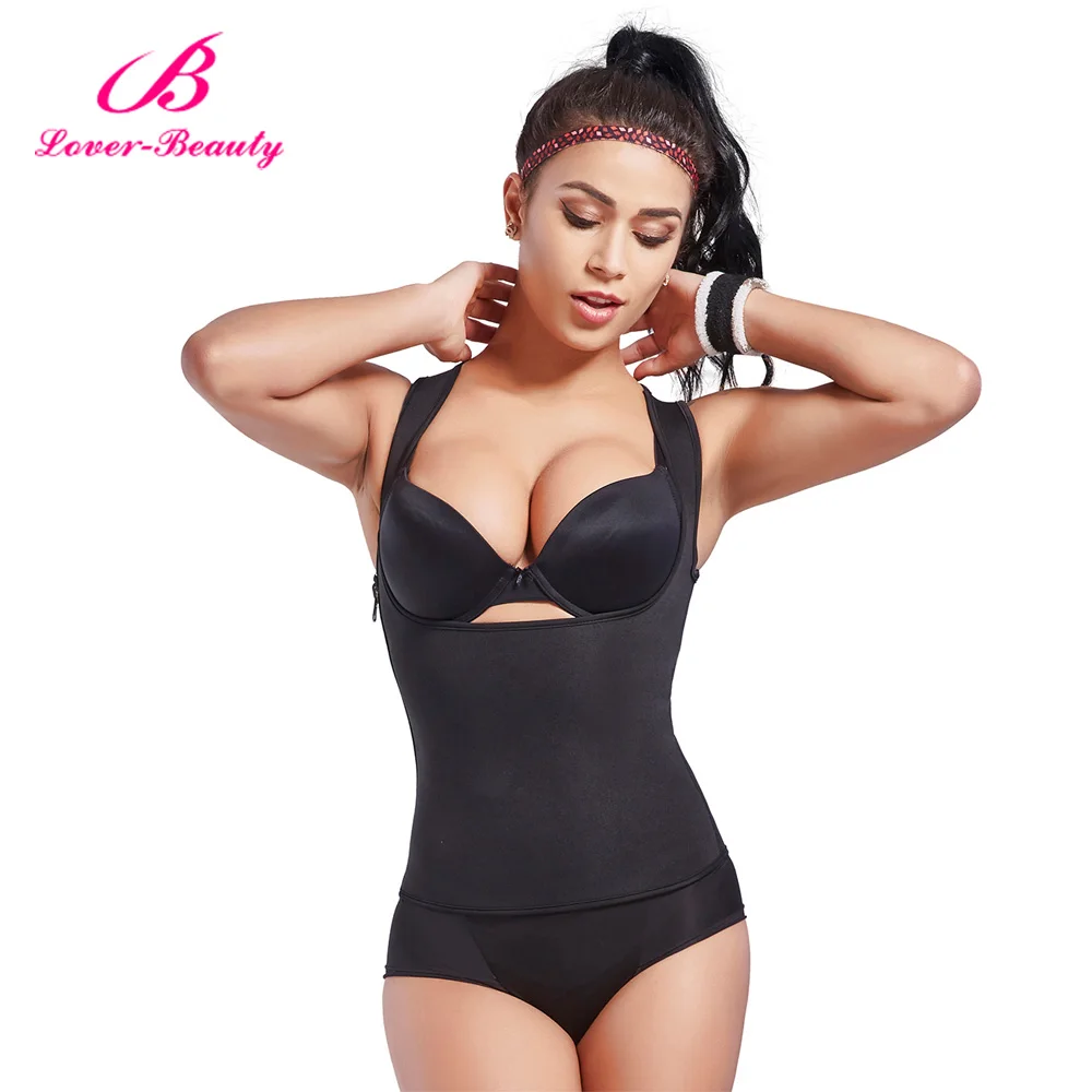Неопреновый корректирующий жилет с молнией для похудения|shapewear vest|waist trainerwaist trainer