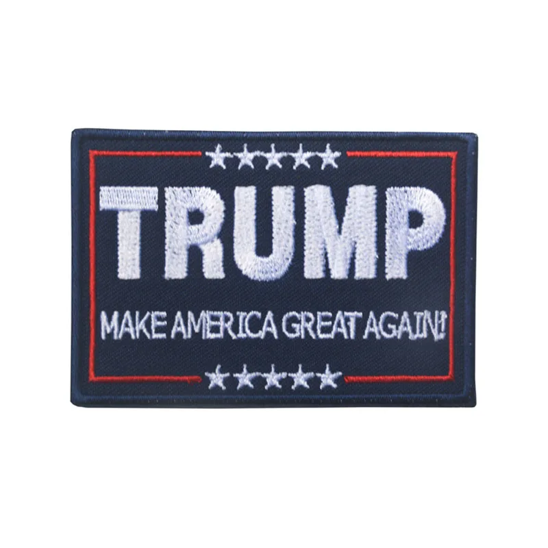 Трамп MAKE AMERICA GREAT AGAIN Morale Patch Президент сторонник значок 3D вышитые куртки на