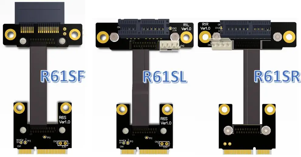 Riser Mini PCIe mPCIe WAN Wi Fi к 1x PCI E x1 адаптер карта колено правый левый угол Gen3.0 8 Гбит/с мини