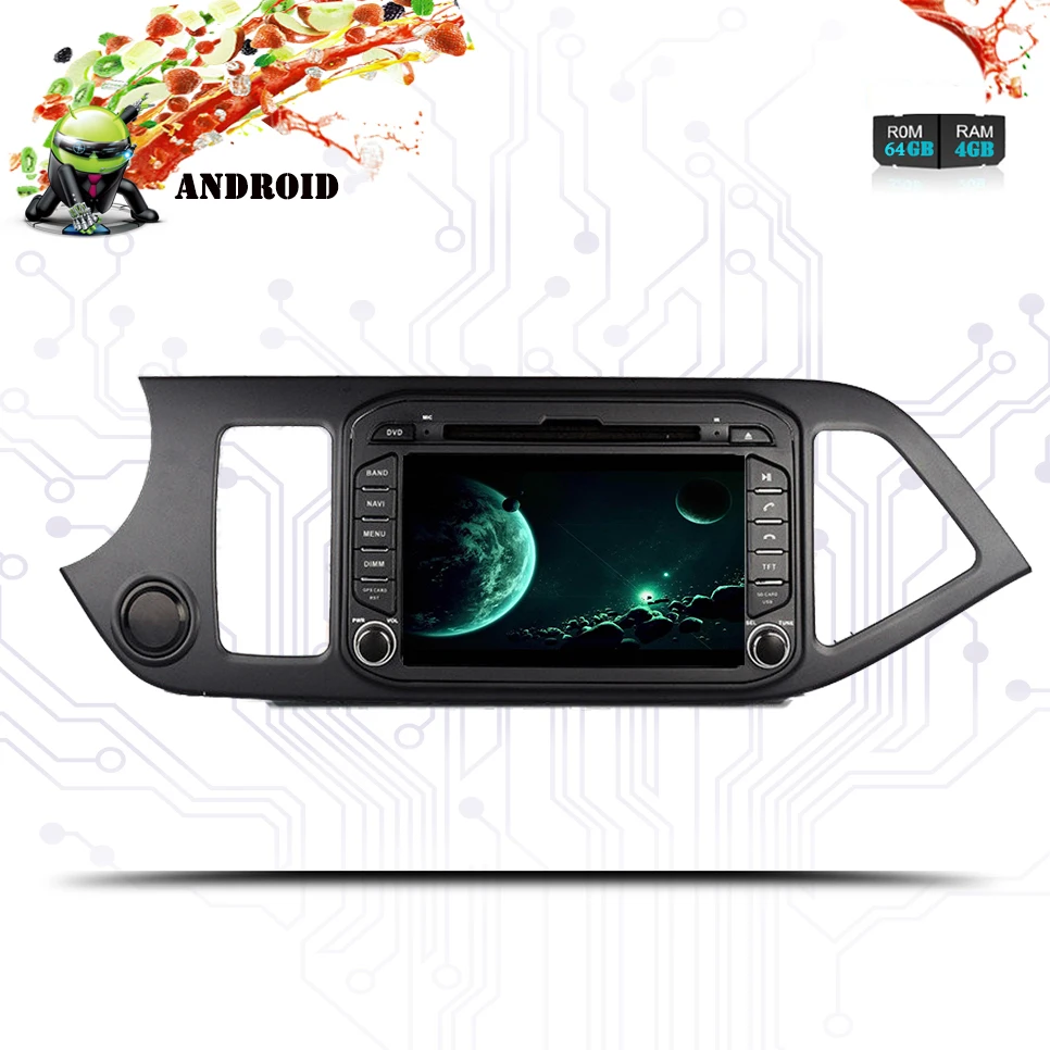 8 &quotAndroid 10 0 Восьмиядерный 2 DIN 4 Гб + 64 3/4G автомобильный DVD мультимедийный плеер для