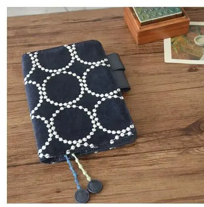 Милый модный мягкий чехол с вышивкой для книги Hobonichi A5, A6, подходит для стандартных бумажных книг A5/A6, 1 шт - Цвет: D