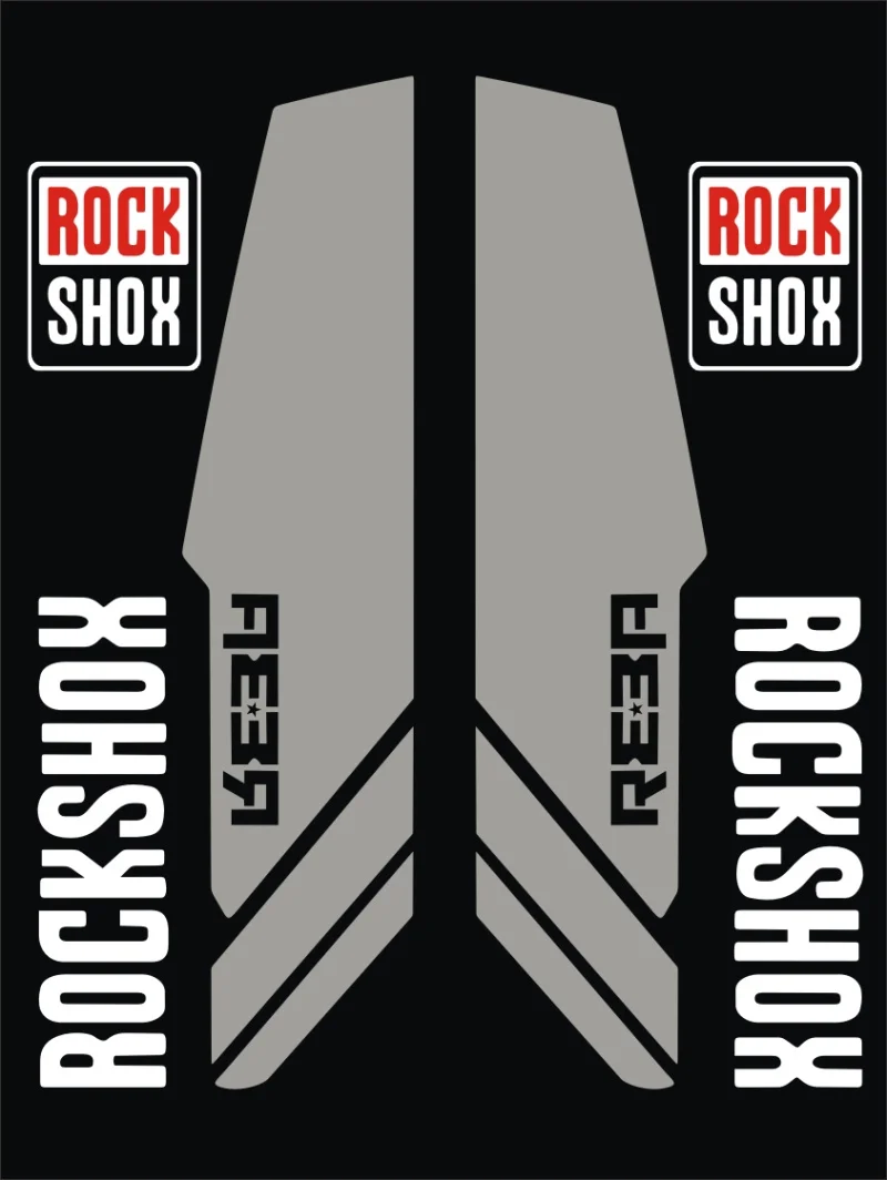 Rockshox набор одежды из 2 предметов/набор передняя вилка наклейки для велосипеда на