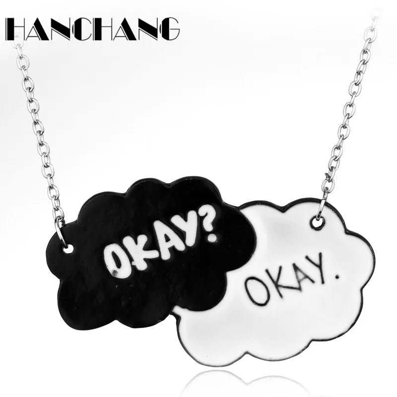 

Fashion Design Women Necklace OkayOkay. Charms Pendant Necklace Metal Clouds Pendants&Necklace Colar