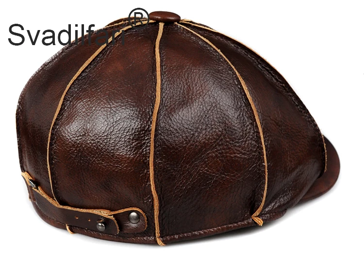 Svadilfari, натуральная кожа, шапка, пояс, Воловья кожа, теплая зимняя, хлопок, мужская, с подкладкой, абсолютно новая, gastby, берет, Охотничья Шапка/шапка с ушками