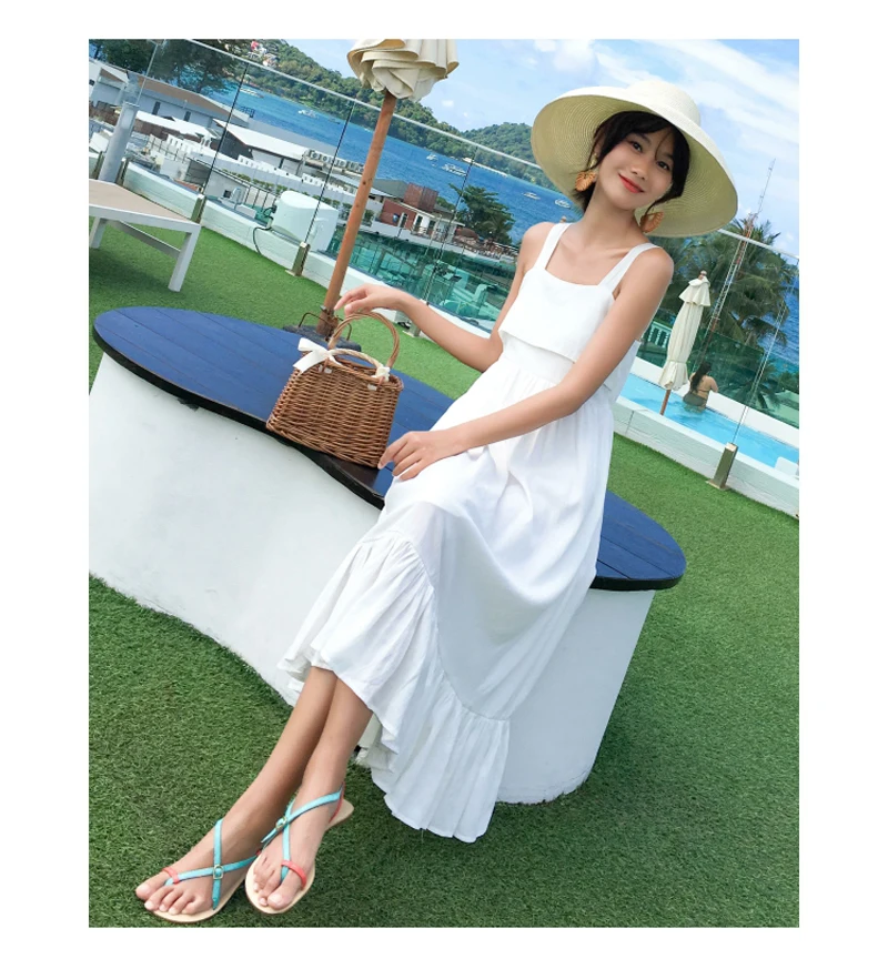 Летние женские спинки белое платье vestido playa modis ropa пикантные mujer повседневные