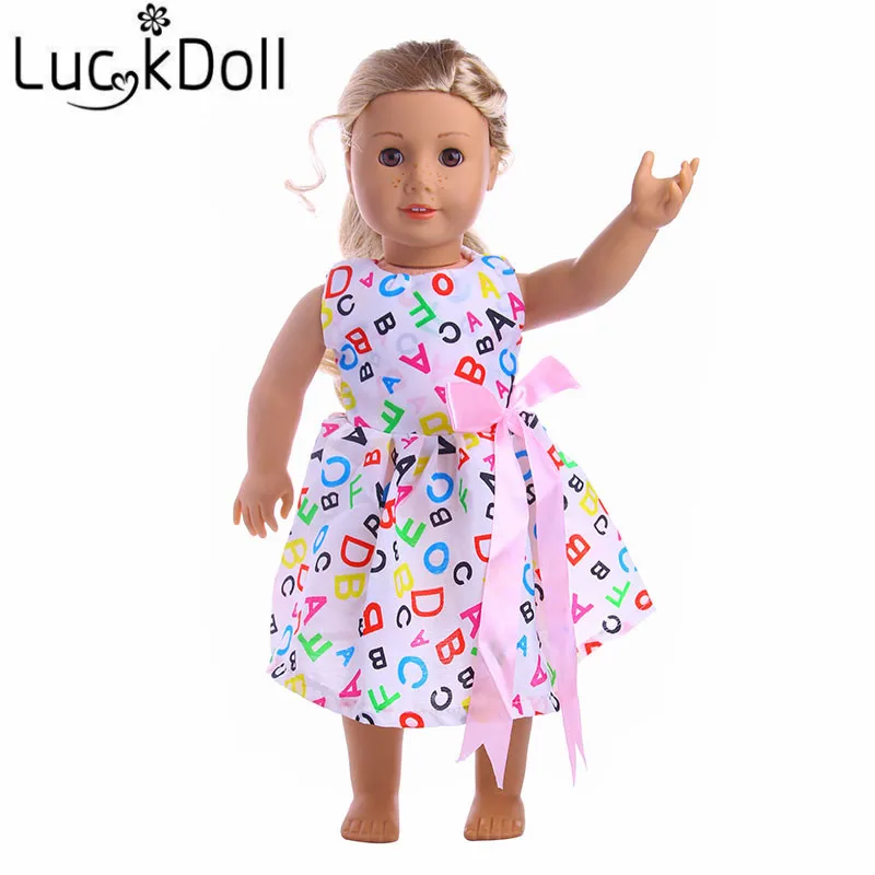 Luckdoll Милая Одежда для кукол костюм для 14,5 дюймов американские кукольные аксессуары, лучший подарок для детей
