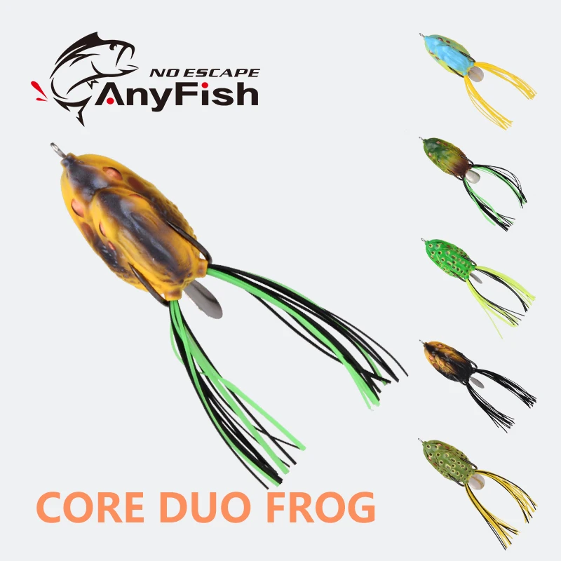 ANYFISH CORE DUO лягушка Рыбная приманка поплавок лягушки 3 5 см/6 7 г 4 см/11 мягкие