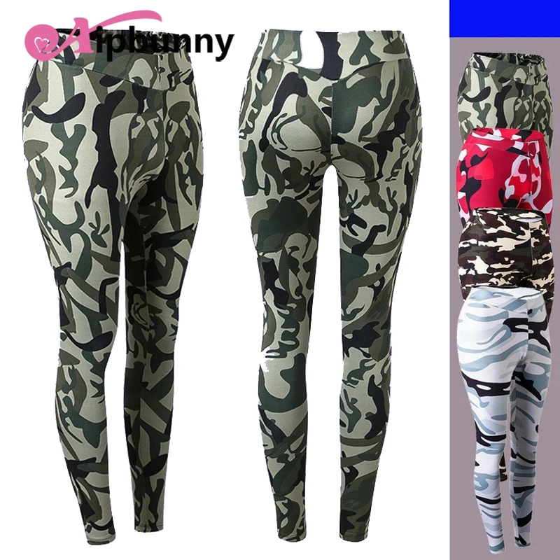 

Aipbunny 2018 Camouflage Sporting Yoga Women Running Low Waist Fitness Pants Trainning Jogging Pants Leggings Female Sport pants