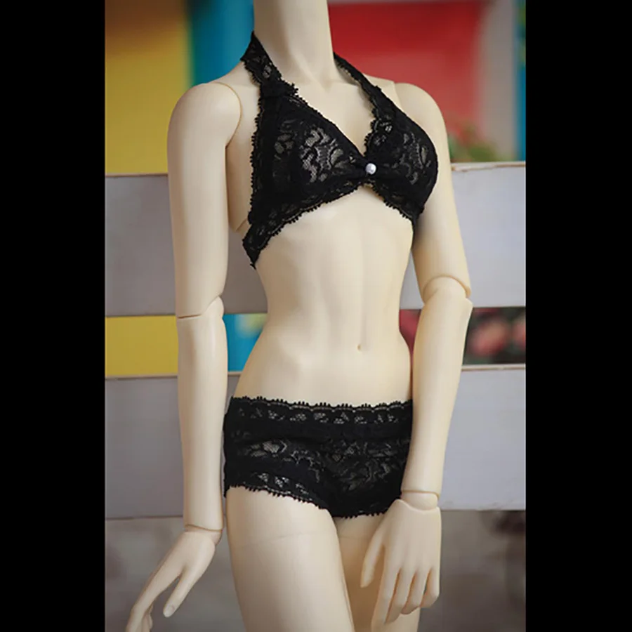 Bybjdhome кукольная одежда декабрь BJD кукла использовать черные трусики+ бюстгальтер 1/3 1/4 1/6 сексуальный купальник