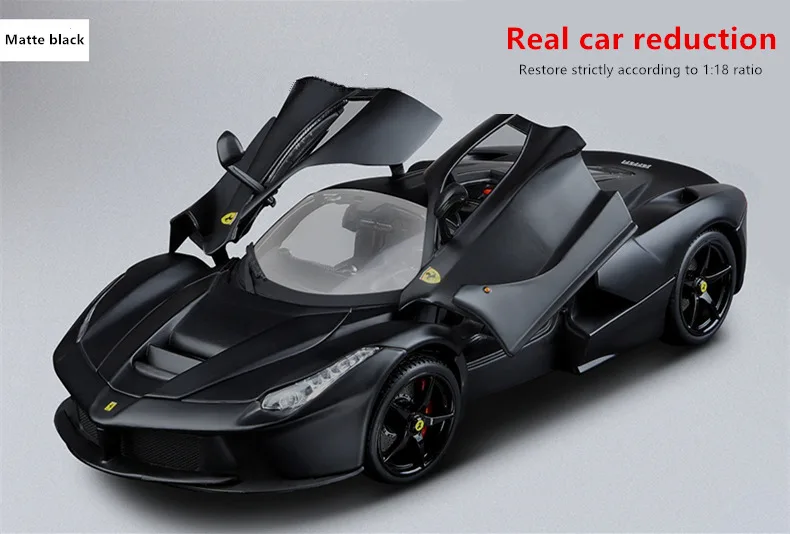 Bburago 1:18 Ferrari LAFERRARI черная модель автомобиля 1 18 имитация сплава оригинальная Rafa модель спортивного автомобиля супер модель автомобиля для бега подарок