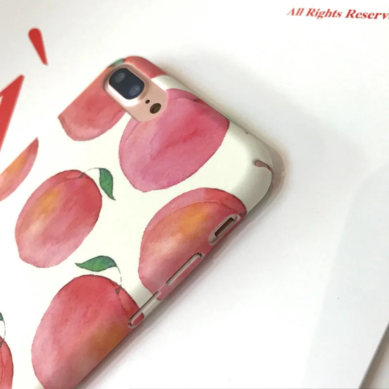 Jiban для IPhone X Kawaii модные милые Летнее платье с героями мультфильмов плоды персика