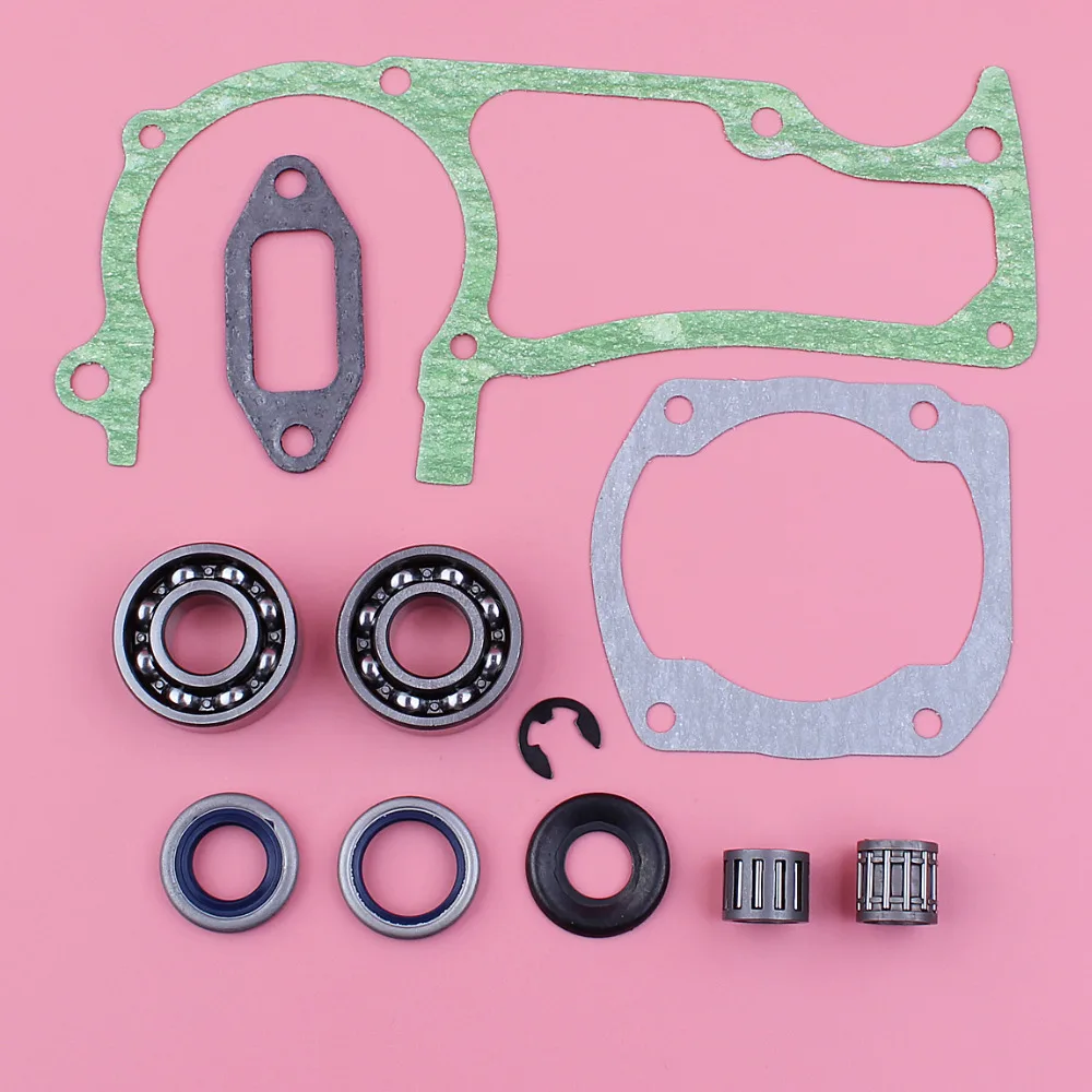 

Crankcase Cylinder Muffler Gasket Set For Husqvarna 362 365 371 372 Crank Bearing Oil Seal Washer Clip Chainsaw Replace Part