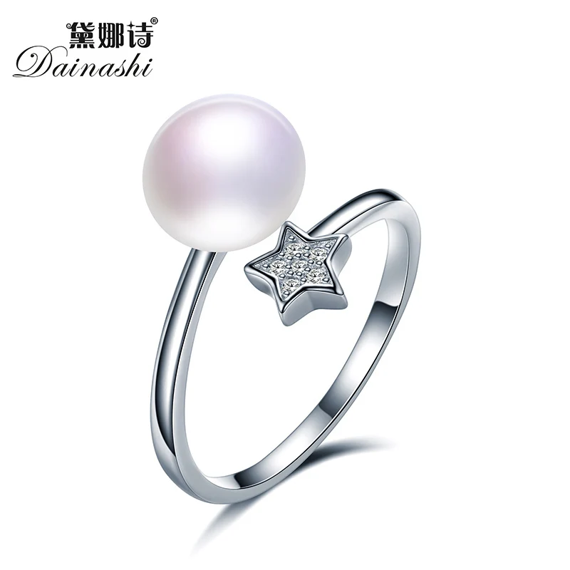 Кольца Dainashi Little Star с жемчугом серебряное кольцо на палец высококачественное