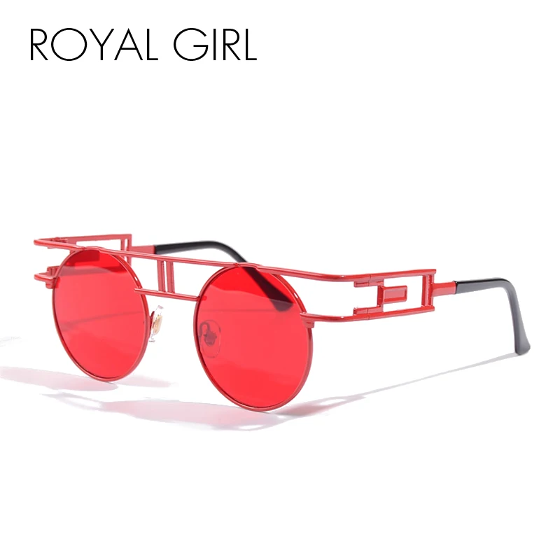 ROYAL GIRL Vintage Punk Sunglasses Women Brand Designer Chic Unique Glasses Metal Frames High Quality Unisex Oculos UV400 ss074 |