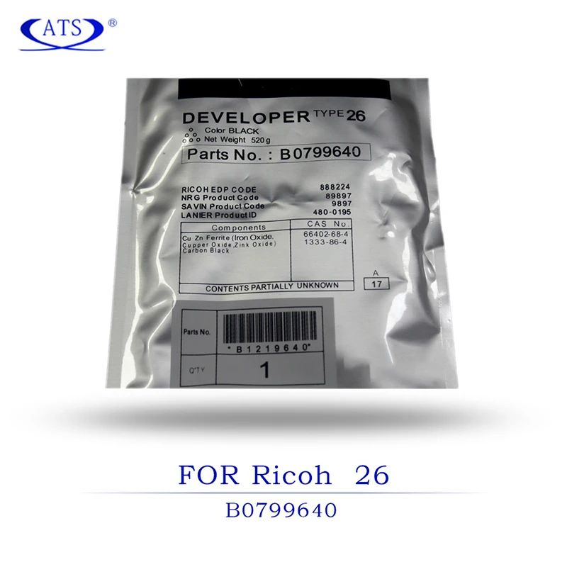 2 шт. 520 г для порошка разработчика Ricoh type 26 B0799640 Aficio 2035 2035E 2035G 2035S 2045 2045E 2045G 2045S 3035