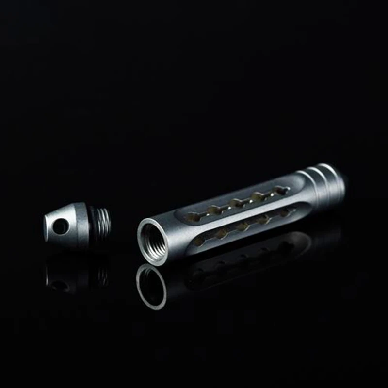 EDC титановый нож из титанового сплава бусины с Тритием газовые трубки Вольфрамовая стальная головка кулон Paracord украшения EDC многофункциональные инструменты