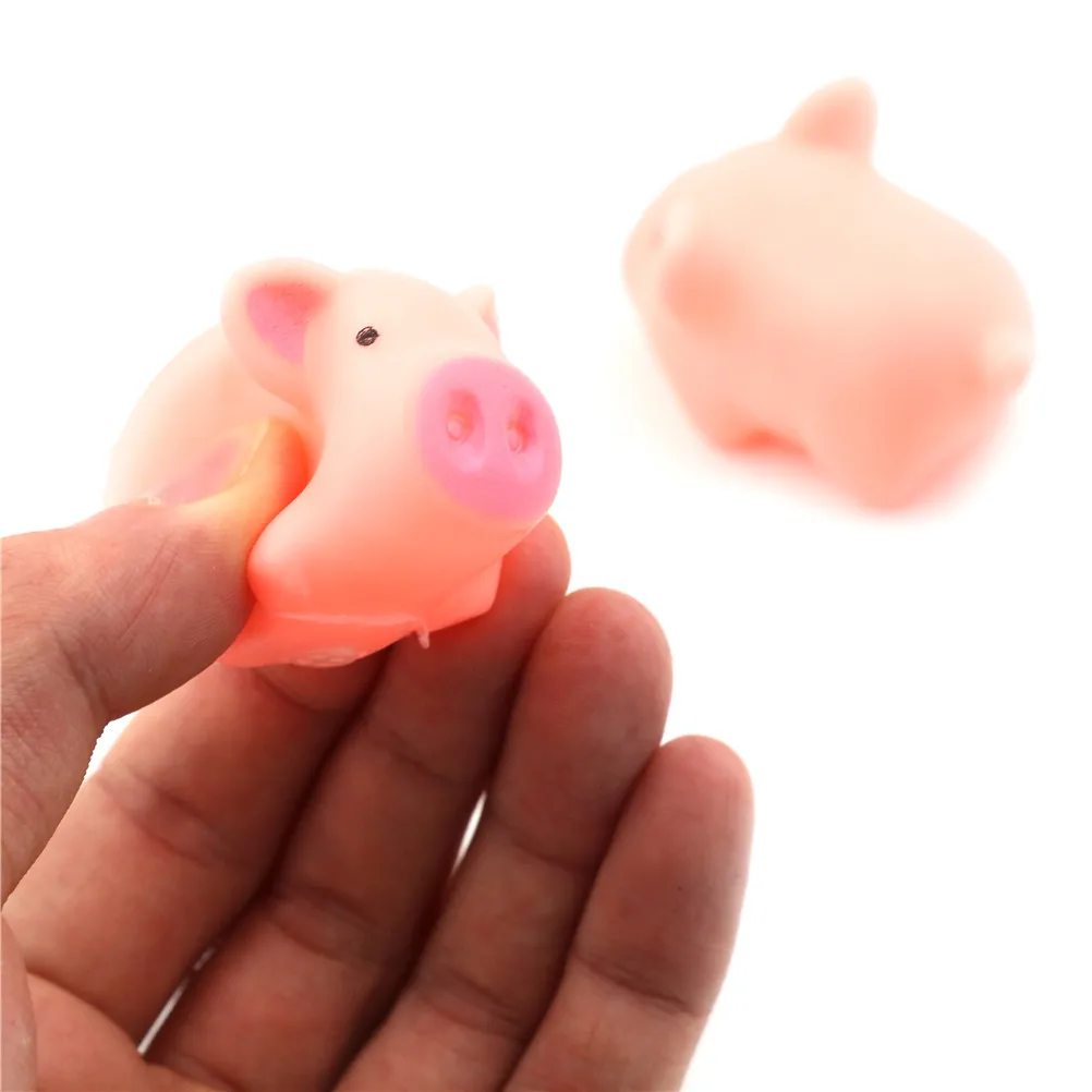 2Pcs Squishy Pink Pig Funny Cartoon Mochi TPR Squeeze Straps Fun Joke Toy Gift Antistress Toys DIY Decor Accessories | Игрушки и хобби
