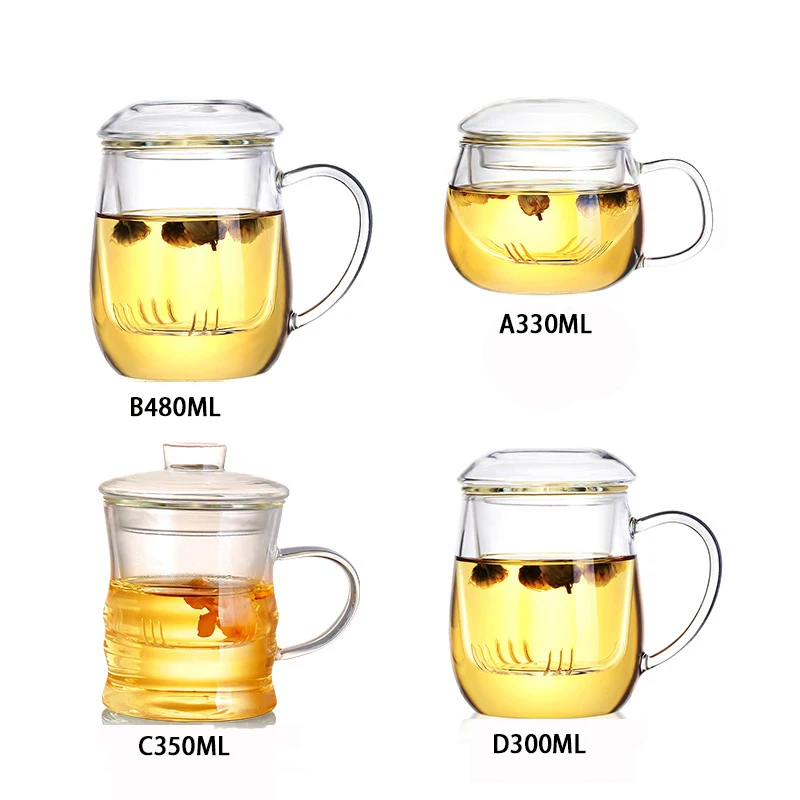 MORGIANA 350 мл креативная стеклянная чашка для чая со встроенным фильтром