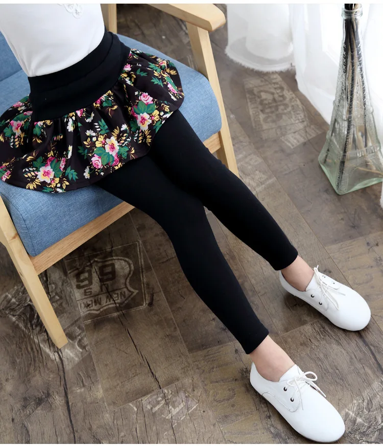 Леггинсы для больших девочек хлопковая юбка брюки девочки детские штаны