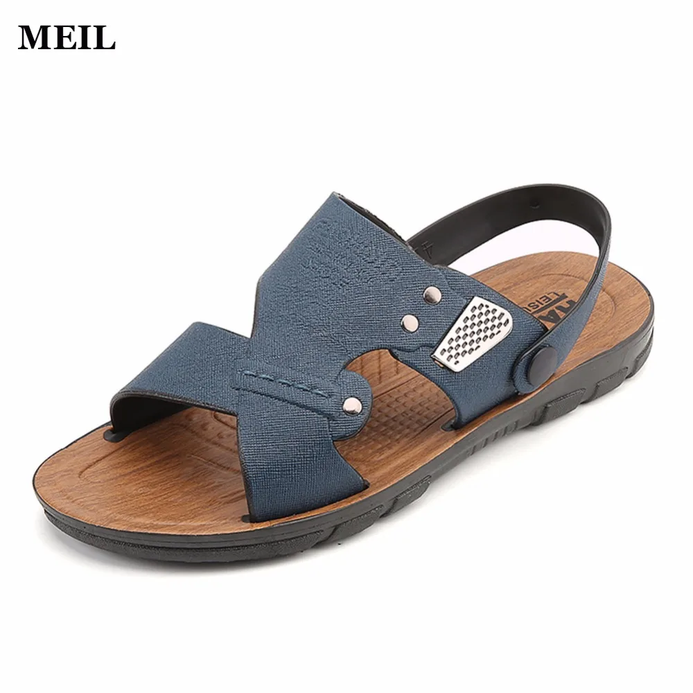 New 2018 Summer Men Leather Fashion Vintage Flat Heel Solid For Breathable Mens Shoes | Обувь