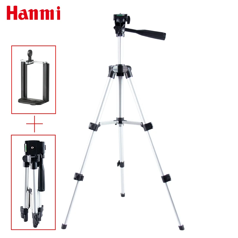 Hanmi портативный смартфон цифровая камера Гибкий штатив для iPhone 8,7, 6,6 s, 5 plus 5 S 4 4S для samsung S7 S6 S5 S4 мобильного телефона - Цвет: Silver