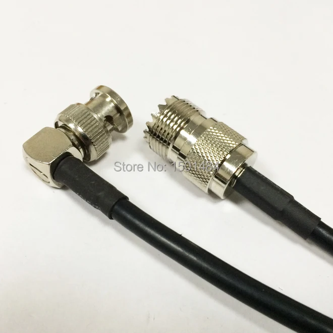 Новый UHF Female SO239 переключатель BNC штекер угловой конвертер RG58 кабель адаптер по