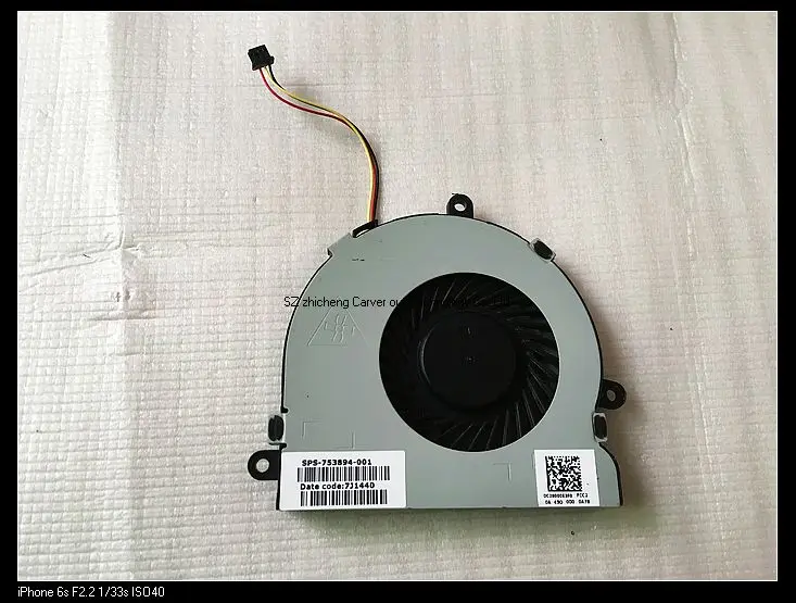 Fan Для hp 250 255 G3 15-G ноутбук Процессор вентилятор охлаждения радиатора 753895-001 аккумулятор большой емкости AT14D00A0 вентилятор 753894-001 аккумулятор большой емкости DC2B000E3F0 - Цвет: Fan
