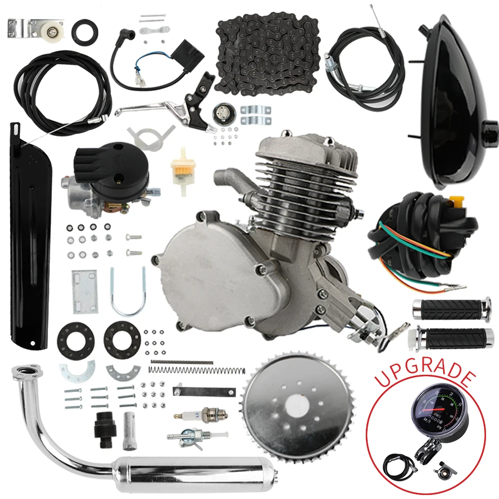 

80cc 2 Stroke Motorized Bicycle Bike Motor Engine Kits Upgraded 80cc 2 Stroke Bicycle Gas Engine Kit with Speed dropshipping