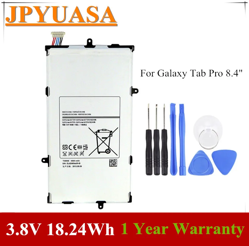 Аккумулятор 7XINbox T4800E, 3,8 в, 4800 Втч, 8,4 мА · ч, для ноутбука Samsung Galaxy Tab Pro SM-T325 дюйма, T320, T321, T4800K, планшета