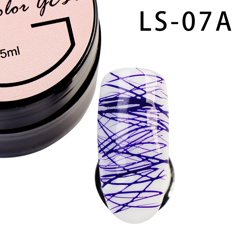 LS-07A Гель-лак для ногтей Girl2girl лак для ногтей Шелковый паук гель УФ-гель для ногтей долговечный блестящий гель высокого качества Официальный магазин - Цвет: LS-07A