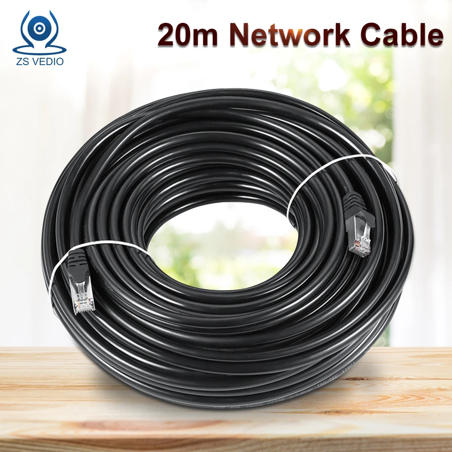 ZSVIDEO оборудование передачи и кабель Ethernet Cat5e 20 м Lan UTP Cat 5 RJ45 сетевой патч