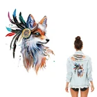 Нашивки для одежды с животными, аппликация для одежды The Fox термо-Стикеры для одежды, куртка, футболка, стирающаяся