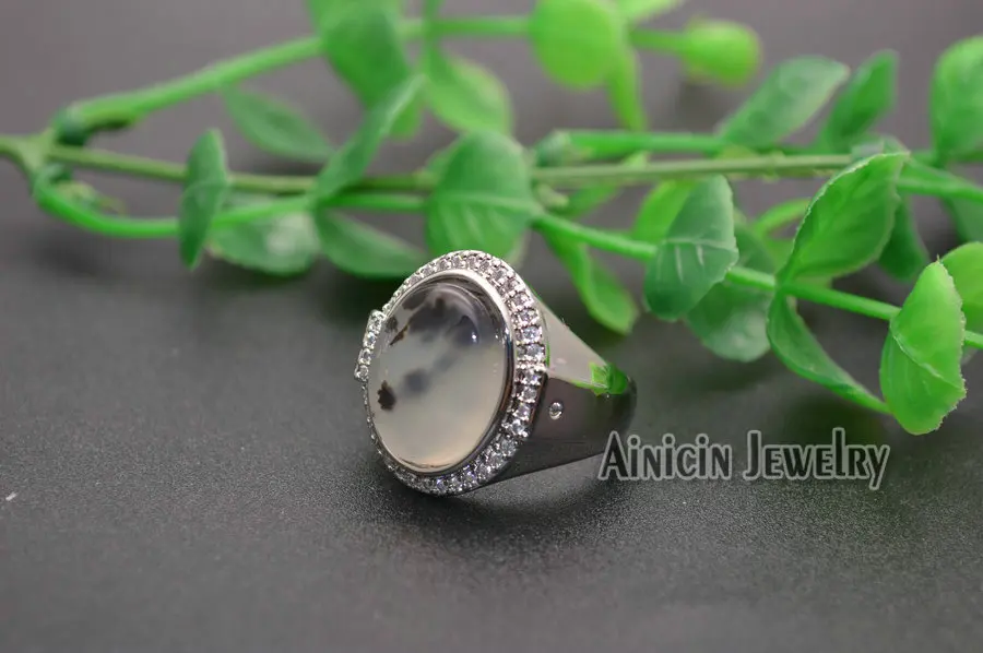 8 Новая мода Натуральный Полудрагоценный камень желтый красный зеленый агат черный Овальный Оникс поверхность регулируемые мужские кольца - Цвет камня: 8