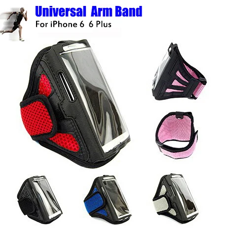 100 Pcs DHL Workout Arm Band Case Cover For iPhone 6 4.7 Running Gym Strap Holder General Pouch Plus |