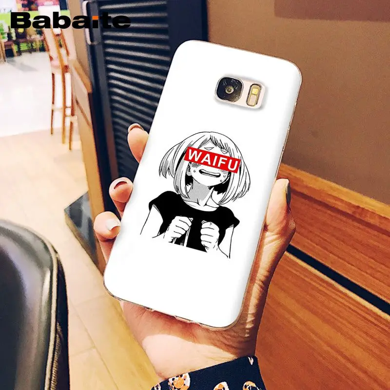 Babaite Sugoi семпай аниме Waifu чехол из силикона и ТПУ прозрачный для мобильного