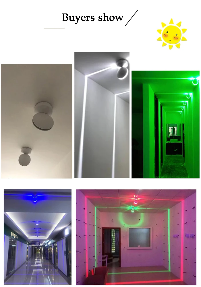 RGB Крытый светодиодный настенный светильник, поверхностный монтаж светодиодный настенный бра лайнер сценический эффект лампа прохода спальня декоративное освещение 85-265 в
