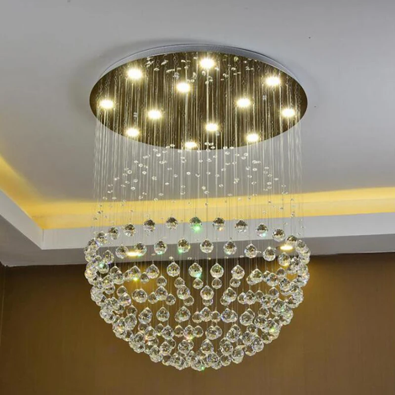 Globular светодиодный хрустальная люстра с круглым освещением роскошный дизайн для