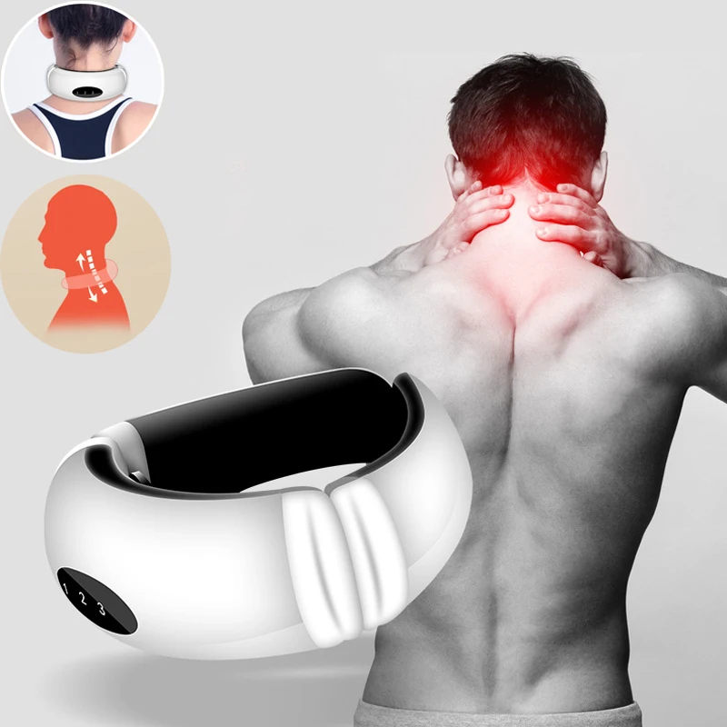 Подушка science pulse massage Электрический массажер для шеи инфракрасный массаж спины