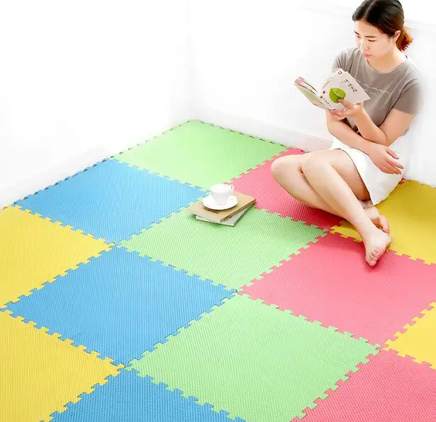 6 шт. EVA пенопластовый коврик детские коврики пазлы мягкие плитки для занятий в